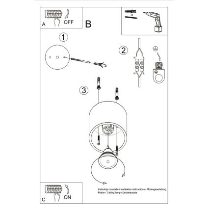 Spotlampe ORBIS 1 1xGU10/10W/230V
