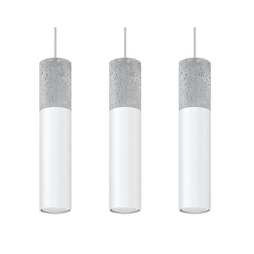 Pendel BORGIO 3xGU10/40W/230V beton/metal yes