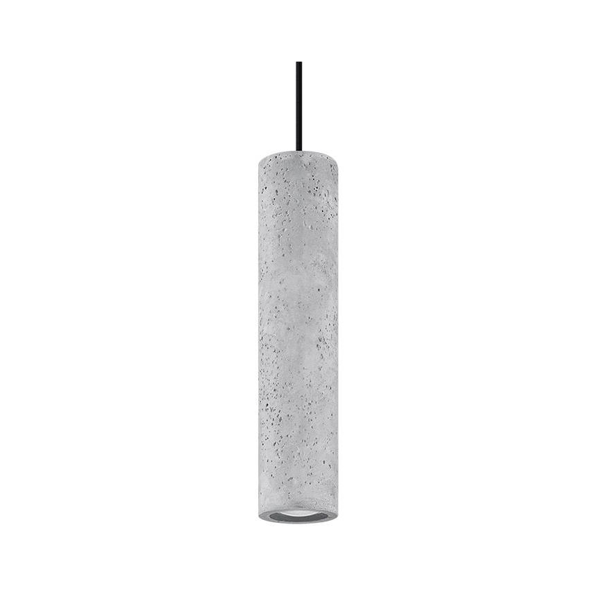 Pendel LUVO 1xGU10/40W/230V betongrå/sort