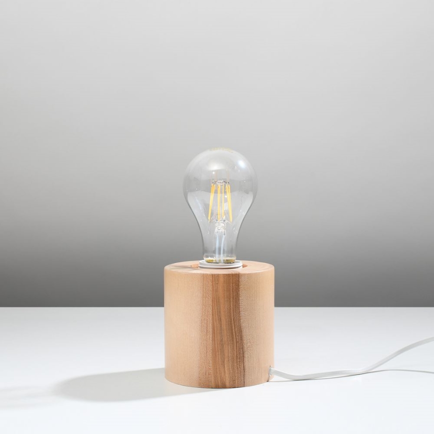 Bordlampe SALGADO 1xE27/15W/230V bøg