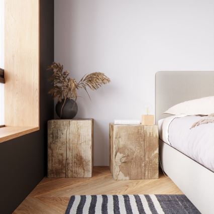Væglampe ABEL 1xE27/15W/230V bøg