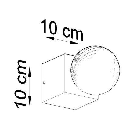 Væglampe ABEL 1xE27/60W/230V bøg