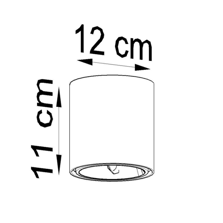 Spotlampe TIUBE1xGU10-AR111/10W/230V