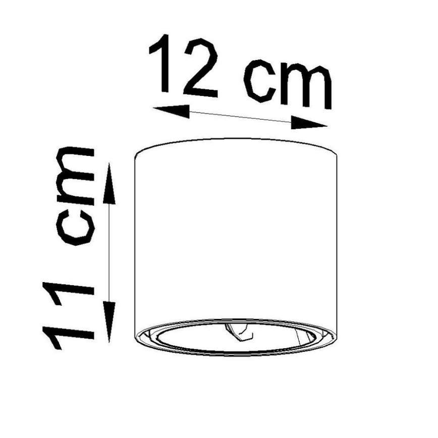 Spotlampe TIUBE 1xGU10-AR111/10W/230V