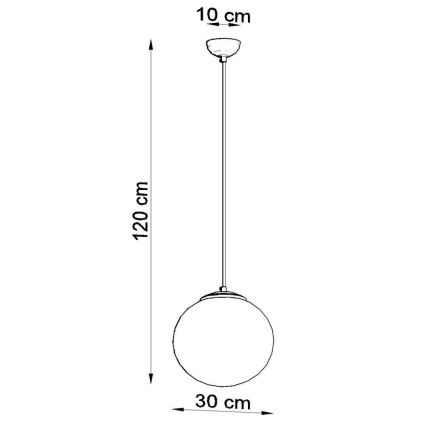 Pendel TOYA 1xE27/60W/230V diam. 30 cm