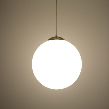 Pendel på kabel TOYA 1xE27/60W/230V Ø 40 cm hvid/guld