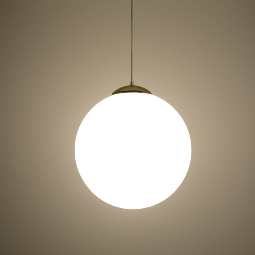 Pendel på kabel TOYA 1xE27/60W/230V Ø 40 cm hvid/guld