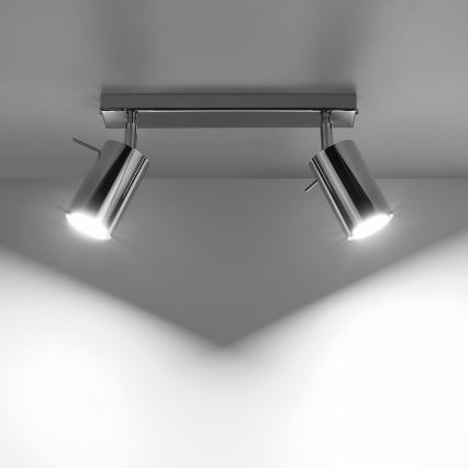 Spotlampe RING 2xGU10/10W/230V