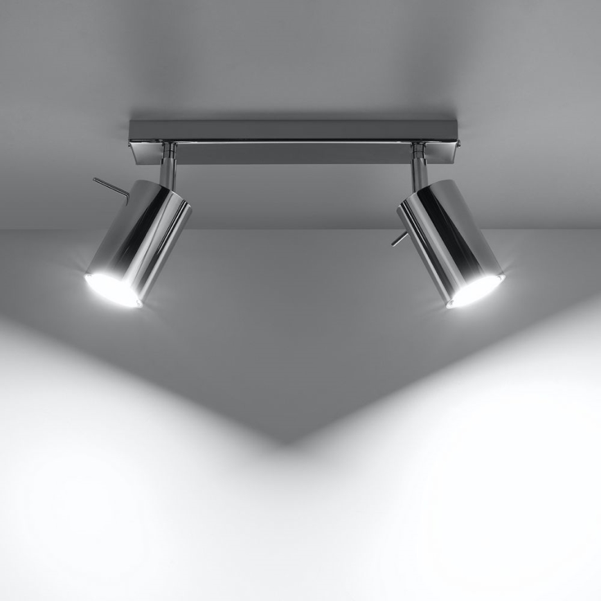 Spotlampe RING 2xGU10/10W/230V