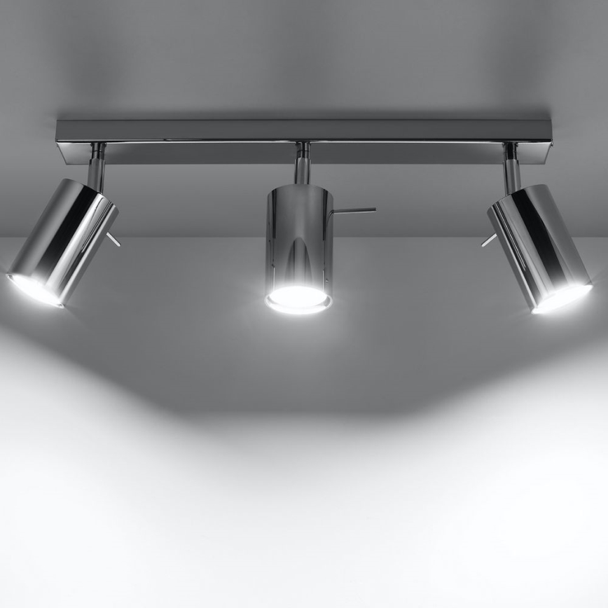 Spotlampe RING 3xGU10/10W/230V