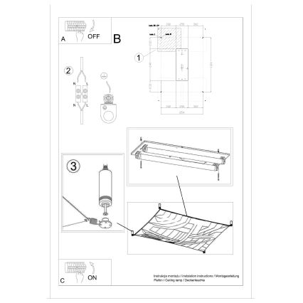 LED loftlampe LUNA 2xG13/8,5W/230V 8x10,5 cm hvid