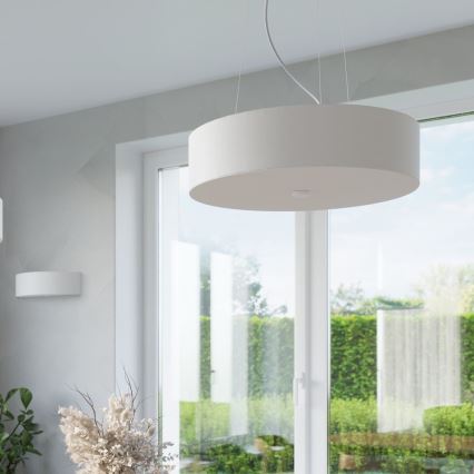 Pendel SKALA 3xE27/60W/230V diameter 30 cm hvid