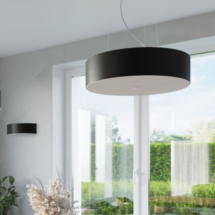 Pendel SKALA 3xE27/60W/230V diameter 30 cm sort