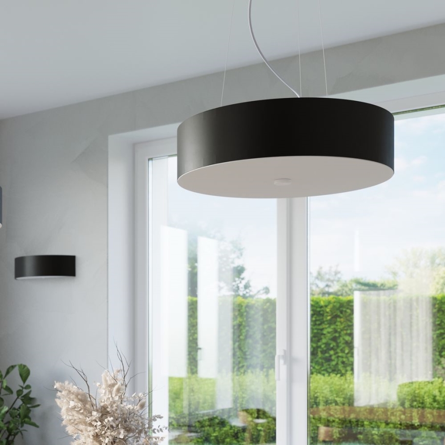 Pendel SKALA 3xE27/60W/230V diameter 30 cm sort
