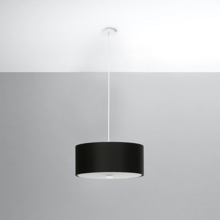 Pendel SKALA 3xE27/60W/230V diameter 30 cm sort