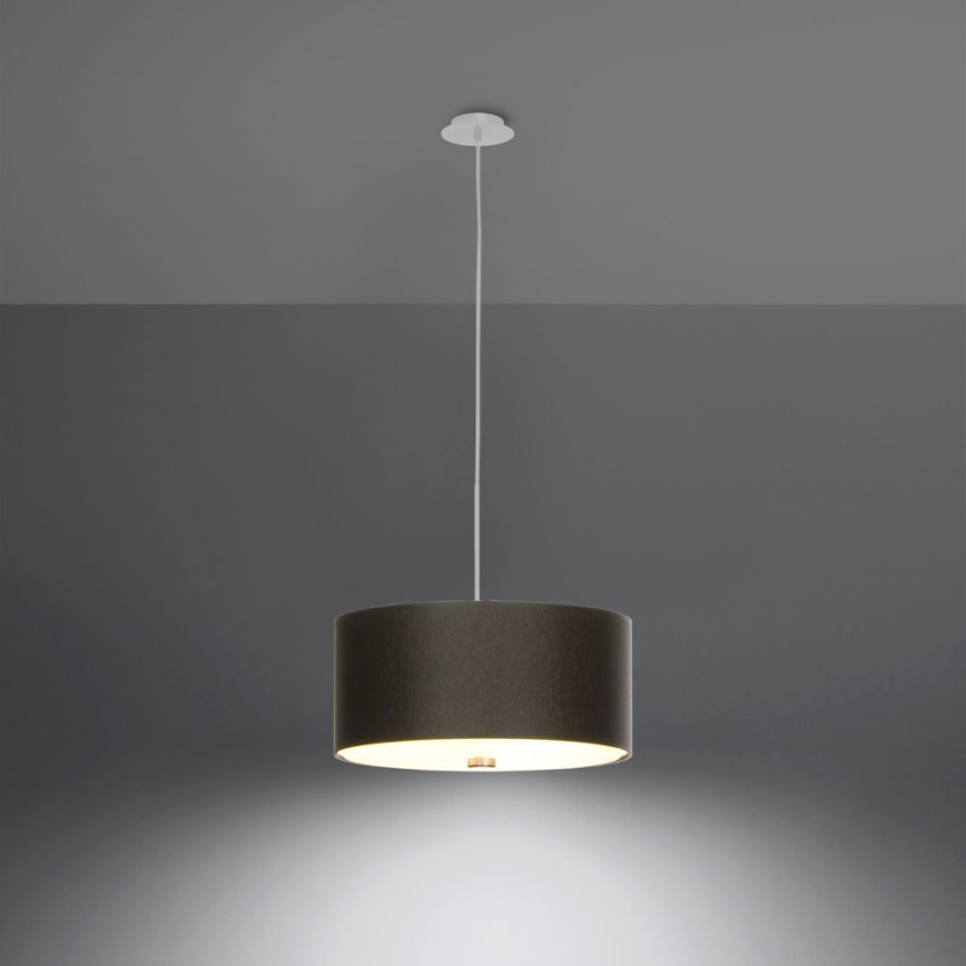 Pendel SKALA 3xE27/60W/230V diameter 30 cm sort