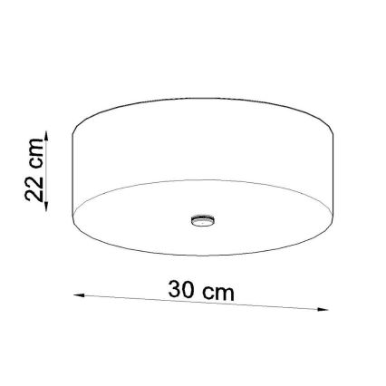 Loftlampe SKALA 3xE27/60W/230V diameter 30 cm hvid