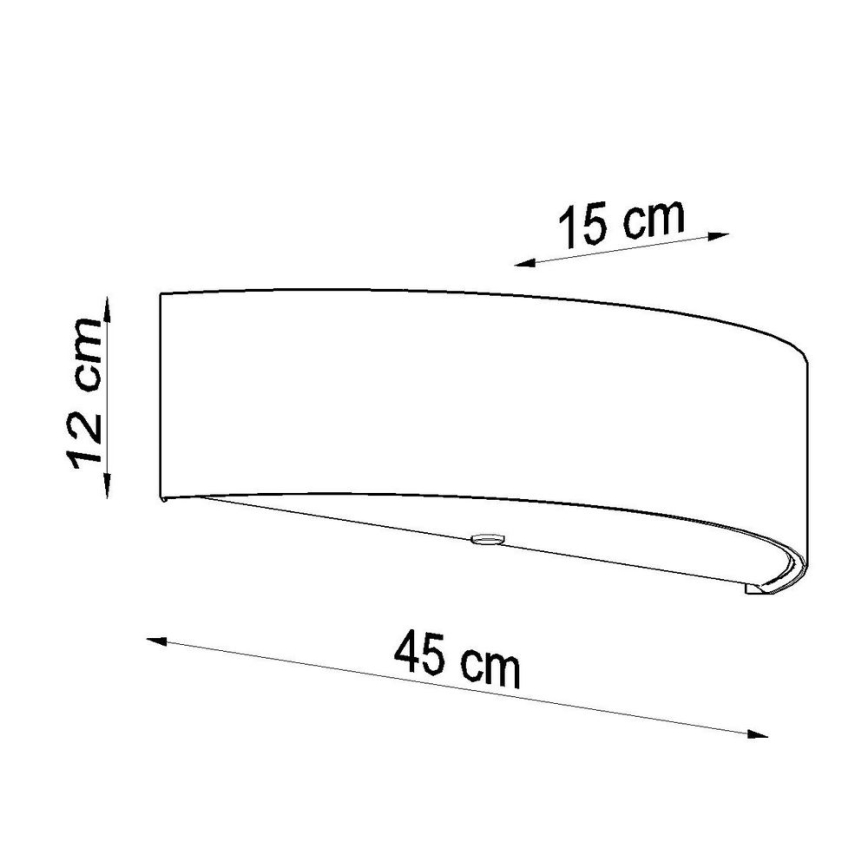 Væglampe SKALA 2xE27/60W/230V hvid