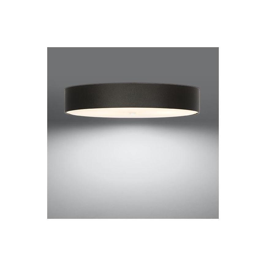 Loftlampe SKALA 6xE27/60W/230V diam. 80 cm sort