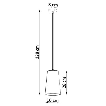 Pendel GULCAN 1xE27/15W/230V