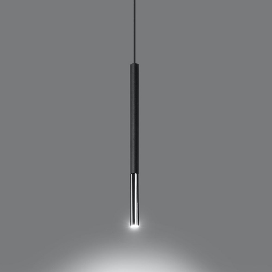 Pendel MOSAIC 1xG9/12W/230V sort/skinnende krom