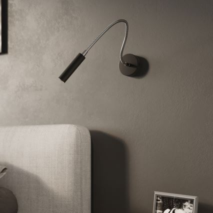 Fleksibel lille lampe AXIL 1xG9/12W/230V sort