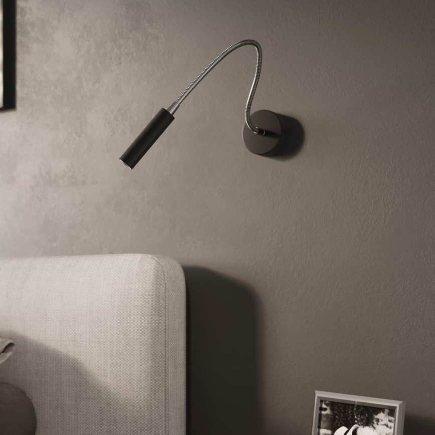 Fleksibel lille lampe AXIL 1xG9/12W/230V sort
