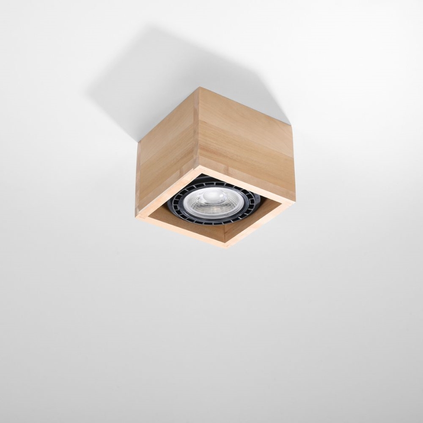 Loftlampe QUATRO AR111 1xGU10/40W/230V bøg