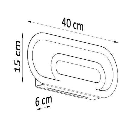 Væglampe SACCON 2xG9/40W/230V