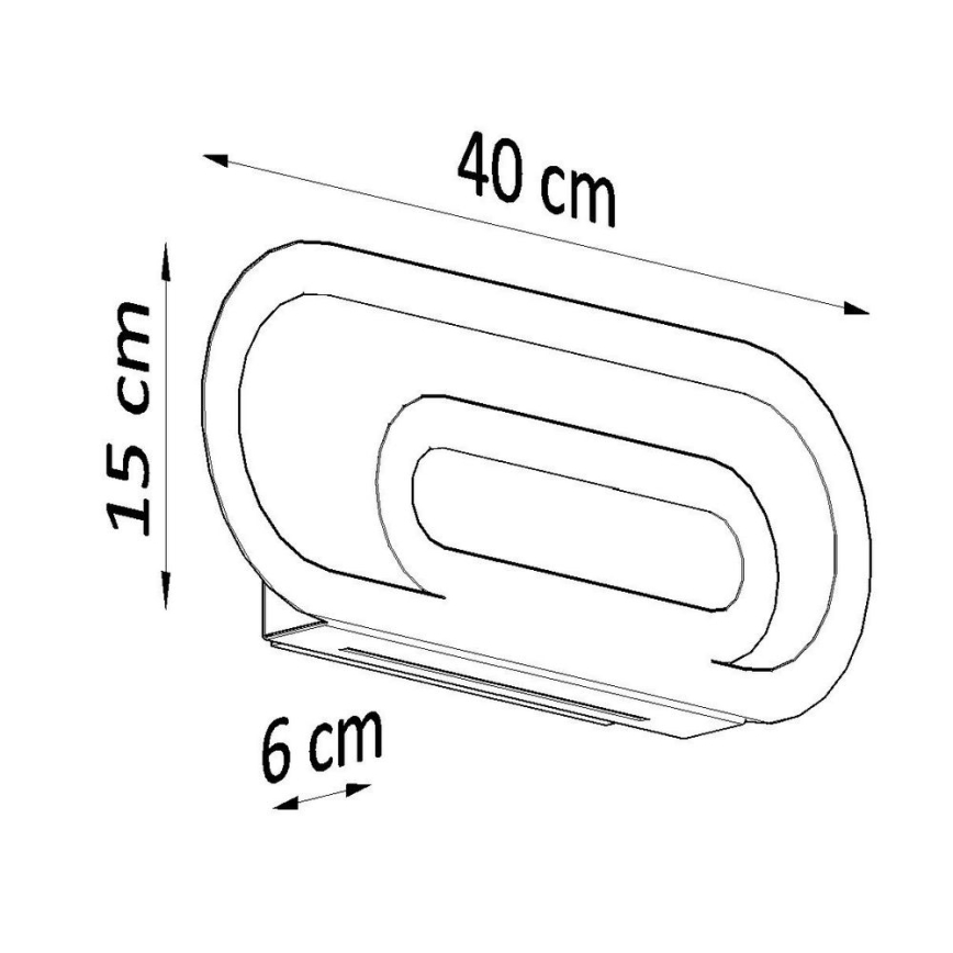 Væglampe SACCON 2xG9/40W/230V