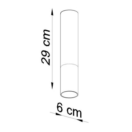 Spotlampe LOOPEZ 1xGU10/10W/230V sort/kobber