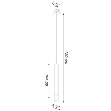 Pendel VIZIER 1xG9/12W/230V hvid