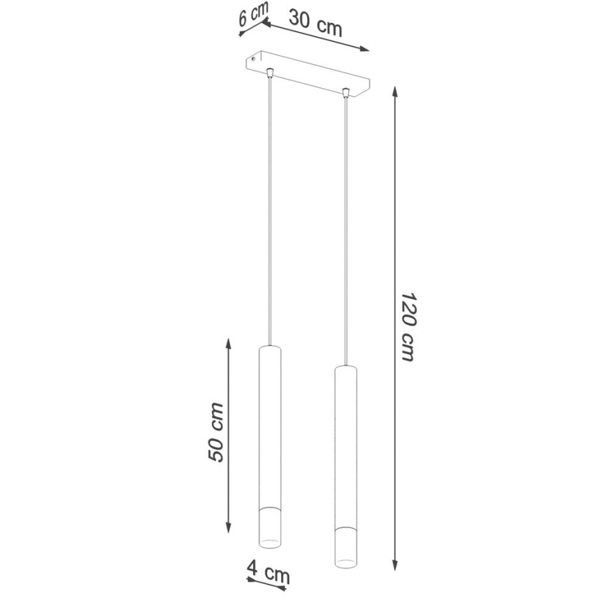 Pendel VIZIER 2xG9/40W/230V hvid