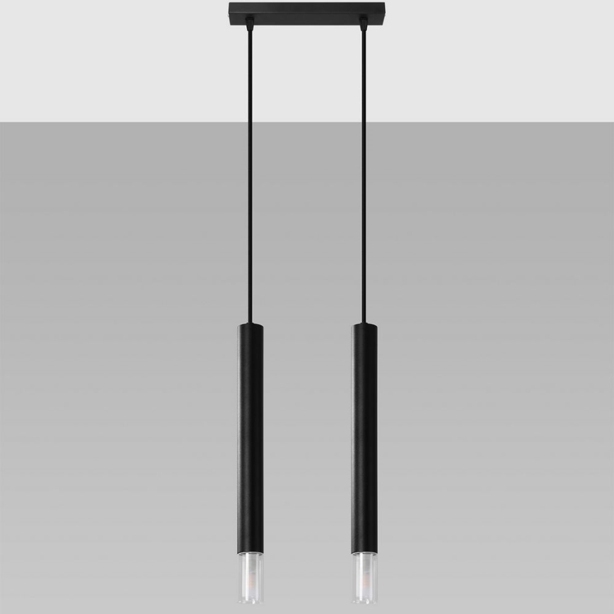 Pendel VIZIER 2xG9/40W/230V sort
