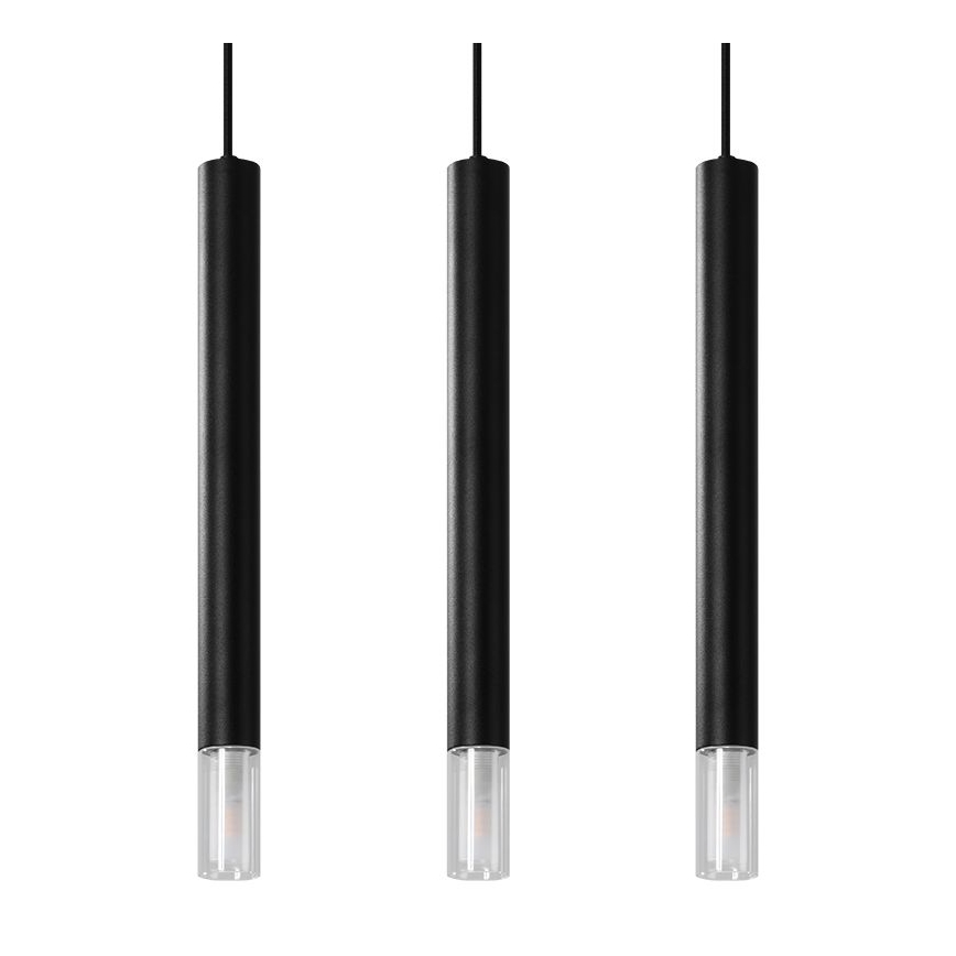 Pendel VIZIER 3xG9/12W/230V sort
