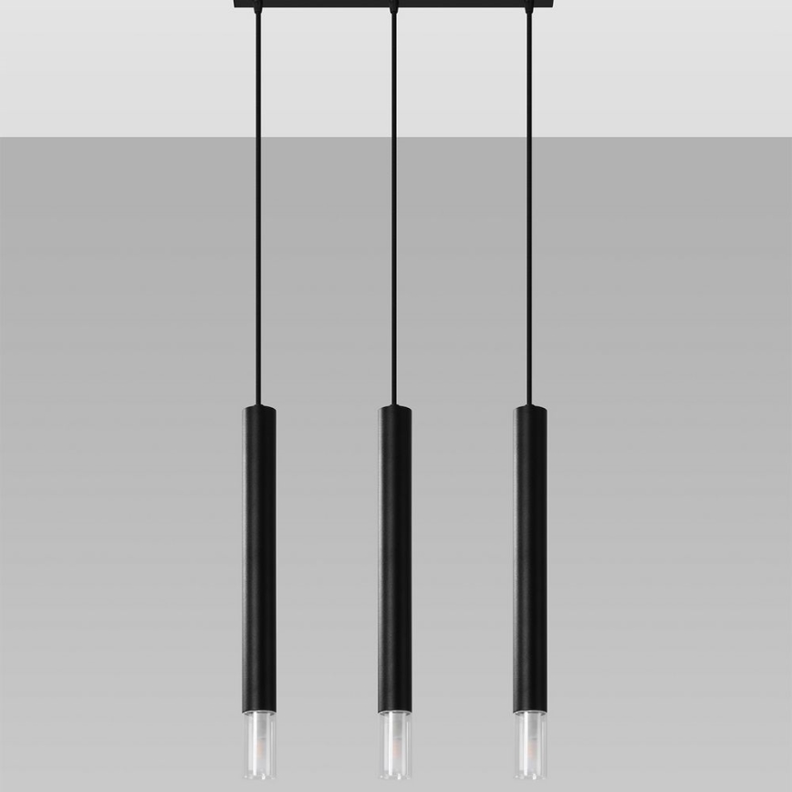 Pendel VIZIER 3xG9/12W/230V sort