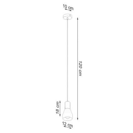 Pendel QUBIC 1xE27/60W/230V beton/Birk/bøg/sort