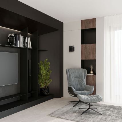 Væglampe HESTIA 1xG9/40W/230V sort