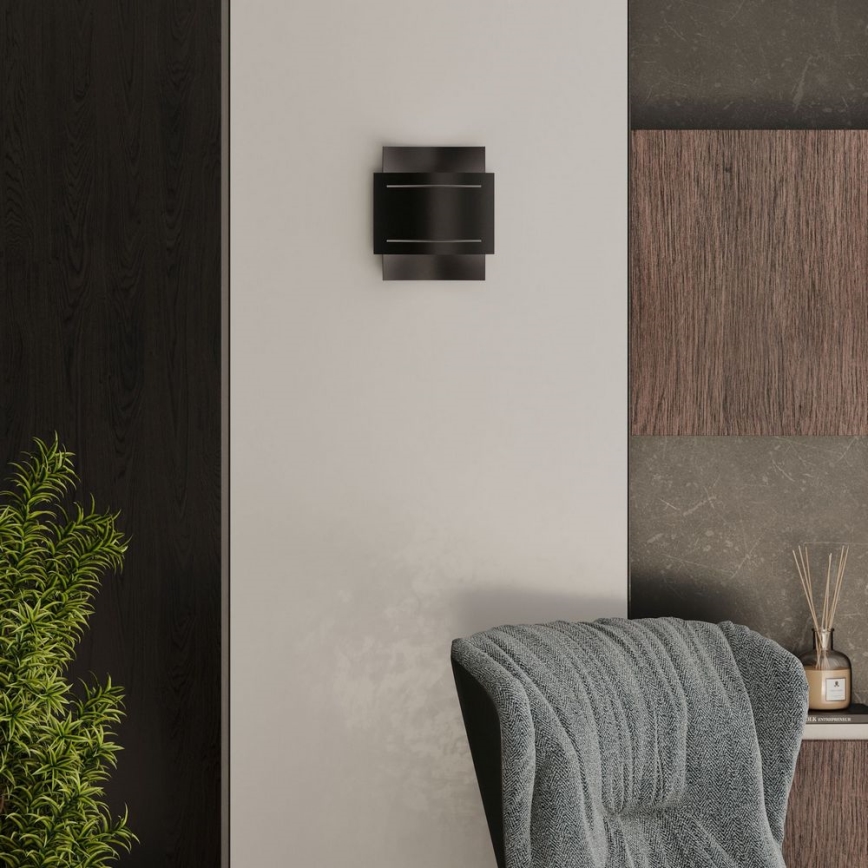 Væglampe HESTIA 1xG9/40W/230V sort
