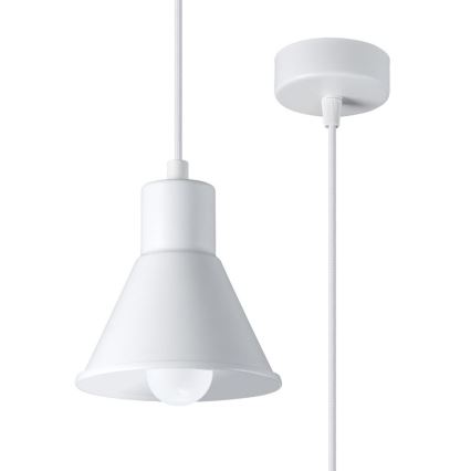 Pendel TALEJA 1xE27/60W/230V hvid