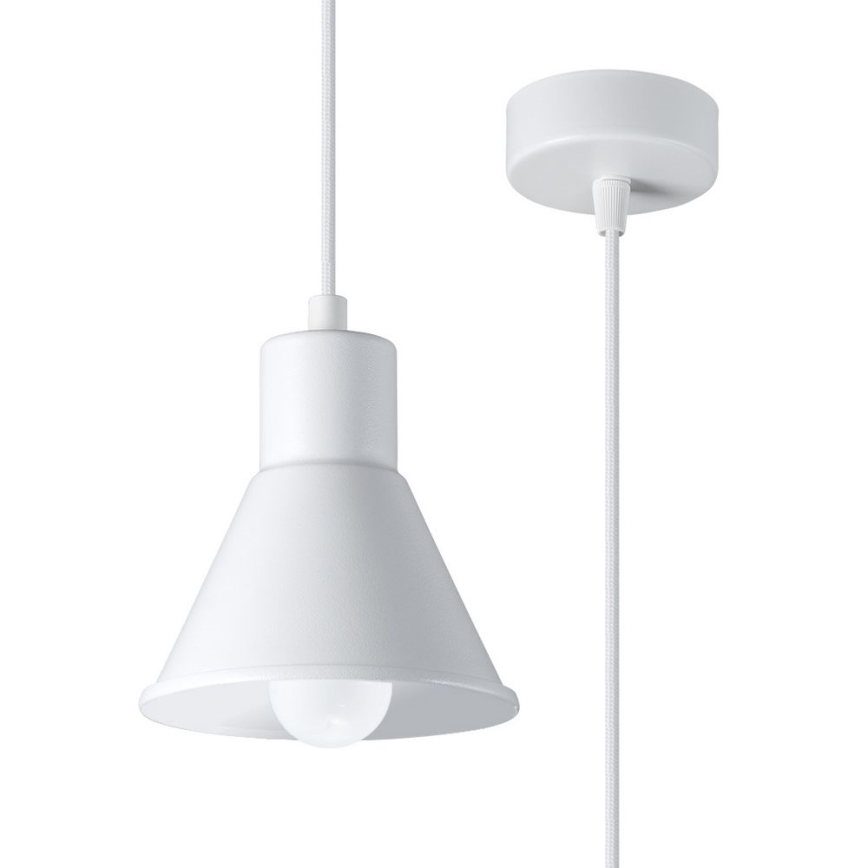 Pendel TALEJA 1xE27/60W/230V hvid