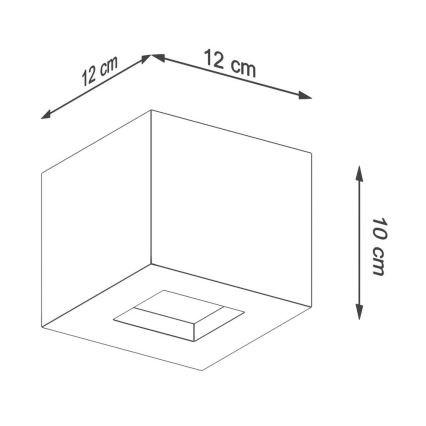 Væglampe LEO 1xG9/40W/230V beton