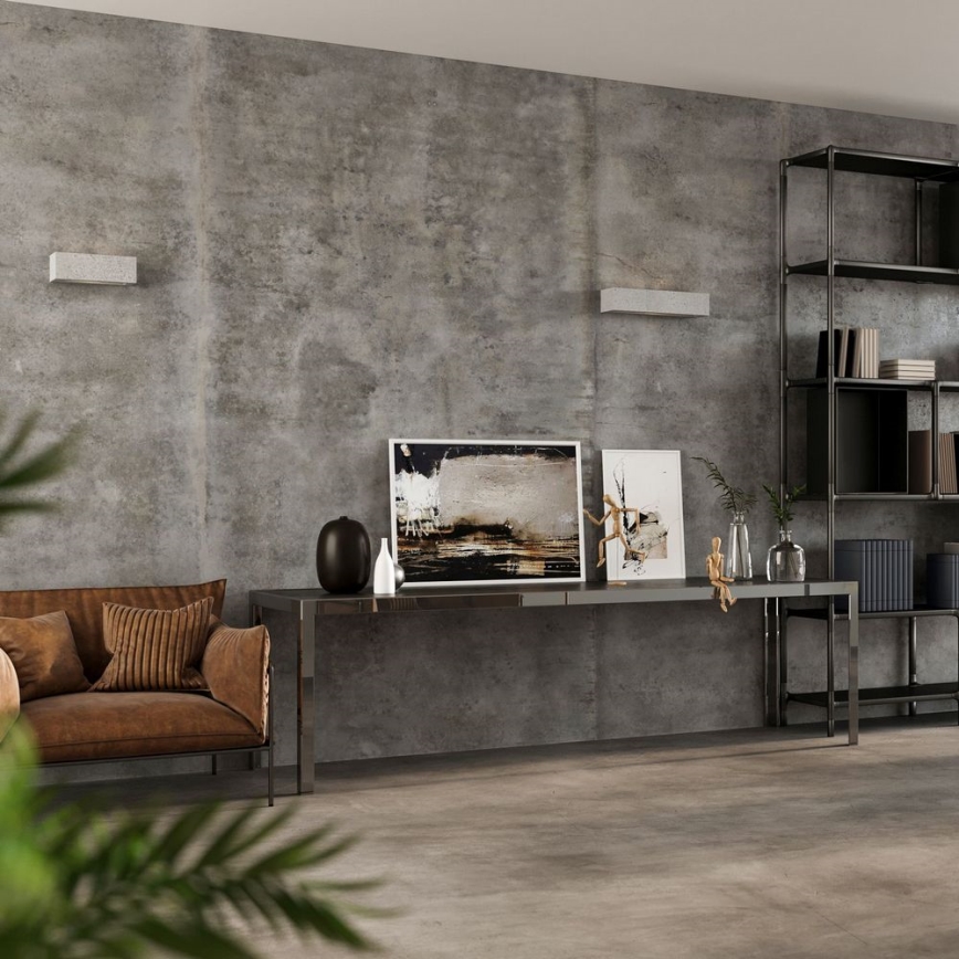 Væglampe VEGA 2xE27/60W/230V 50 cm beton