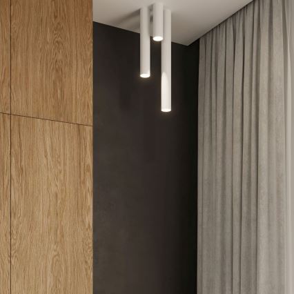 Spotlampe LAGOS 1xGU10/10W/230V 10 cm hvid