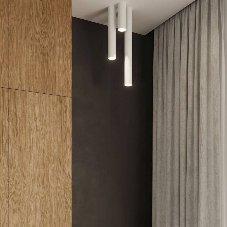 Spotlampe LAGOS 1xGU10/10W/230V 10 cm hvid