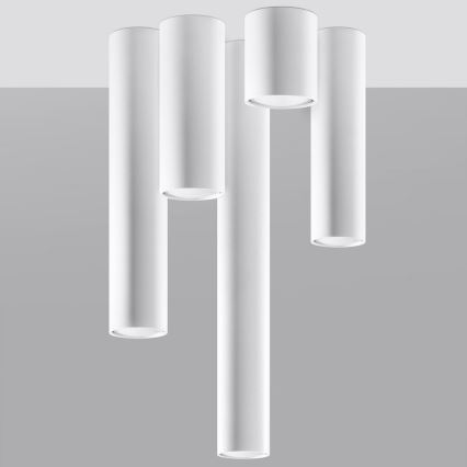 Spotlampe LAGOS 1xGU10/10W/230V 10 cm hvid