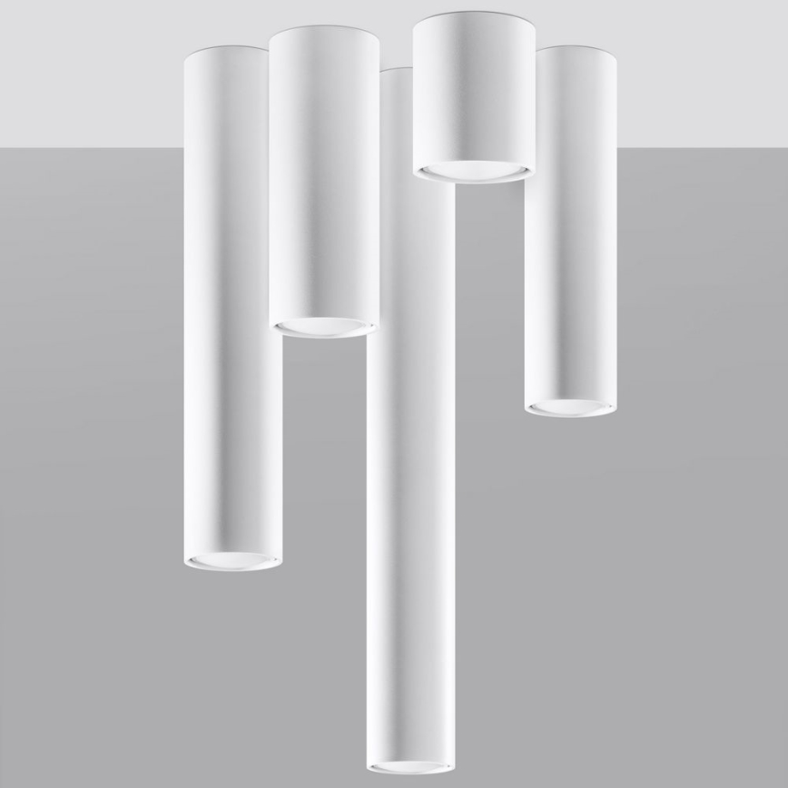 Spotlampe LAGOS 1xGU10/10W/230V 10 cm hvid