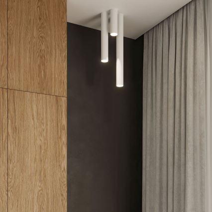 Spotlampe LAGOS 1xGU10/10W/230V 20 cm hvid