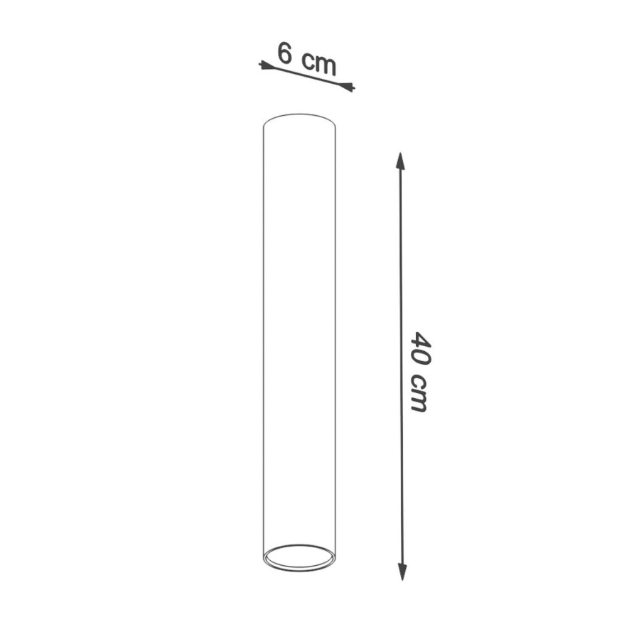 Spotlampe LAGOS 1xGU10/10W/230V 40 cm hvid