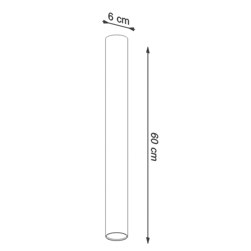 Spotlampe LAGOS 1xGU10/10W/230V 60 cm hvid